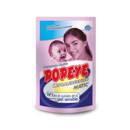 Popeye Detergente Líquido Hipoalergénico 800 ml