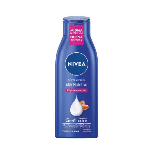 Nivea Crema Corporal Milk Nutritiva 5 en 1 400 ml