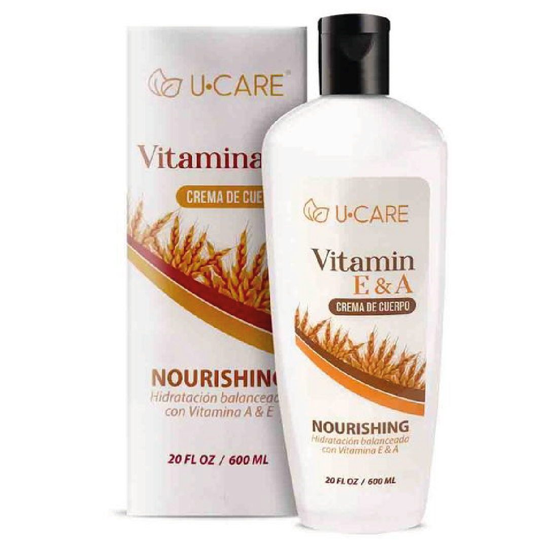 U-Care Crema Corporal Vitamin E & A 600 ml