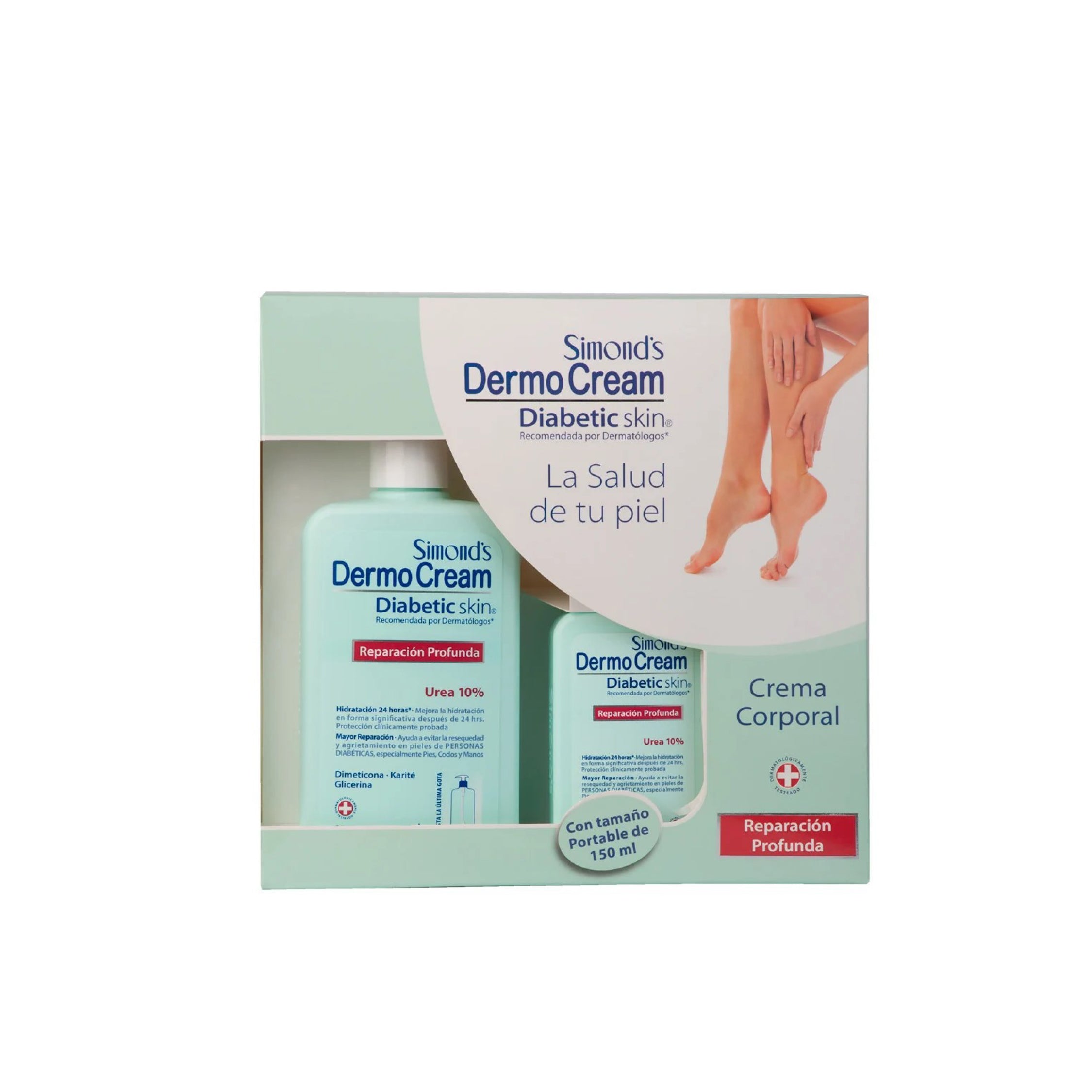 Simond´s Dermo Cream Diabetic Skin / Estuche / Pack 150 + 400 ml. – Jacky