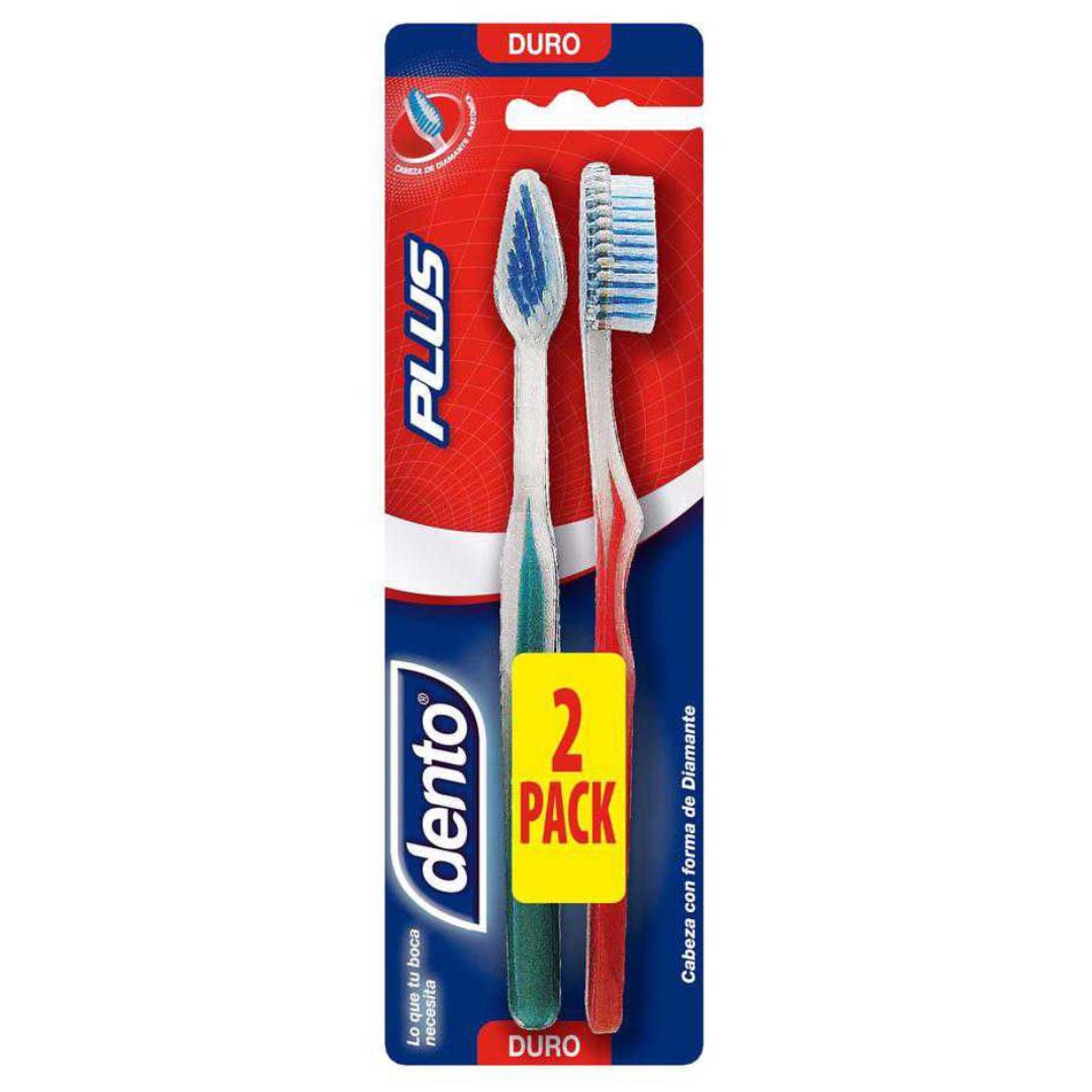 Dento Cepillo Dental Duro / 2 Unidades