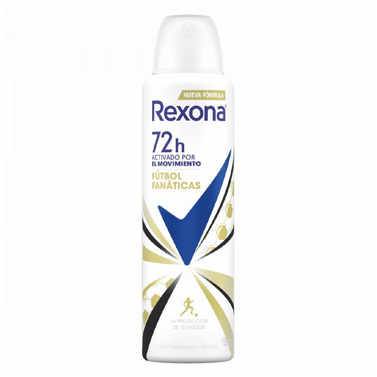 Rexona Spray Dama Fútbol Fanáticas 150 ml