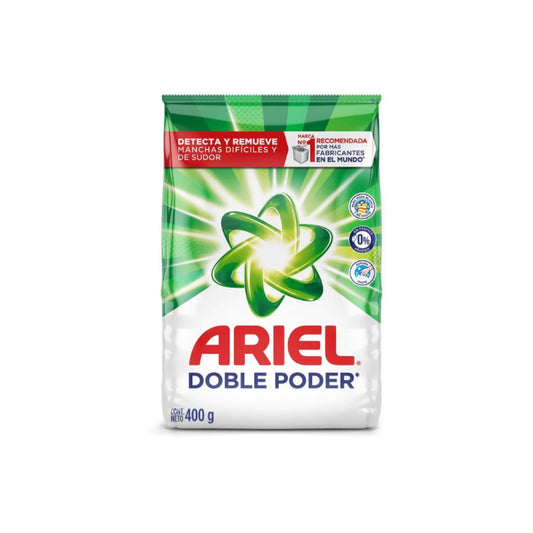 Ariel Detergente Polvo Doble Poder 400 grs