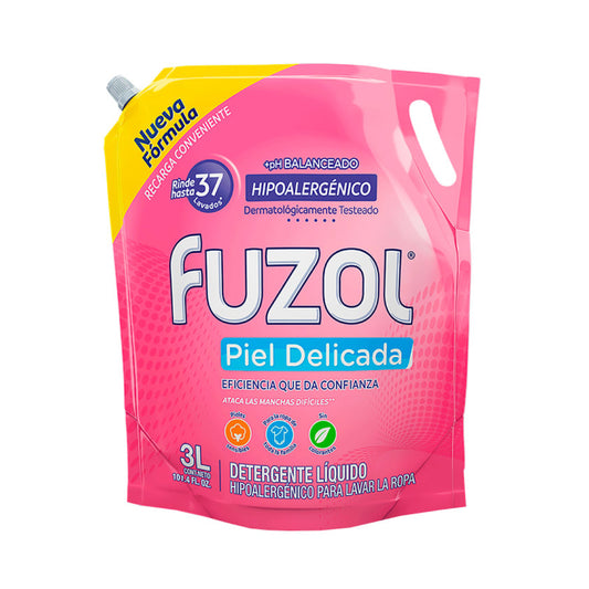 Fuzol Detergente Líquido Piel Delicada 3 Litros