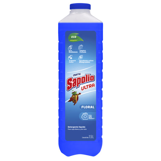 Sapolio Detergente Líquido Ultra Floral 1.5 Litros