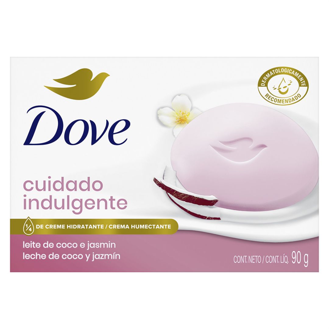 Dove Jabón Barra Cuidado Indulgente 90 grs