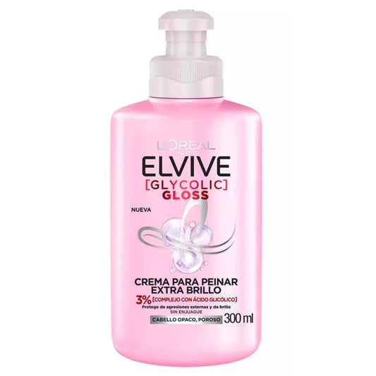 Elvive Crema de Peinar Glycolic Gloss 300 ml