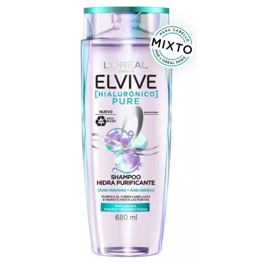 Elvive Shampoo Hialurónico Pure 680 ml
