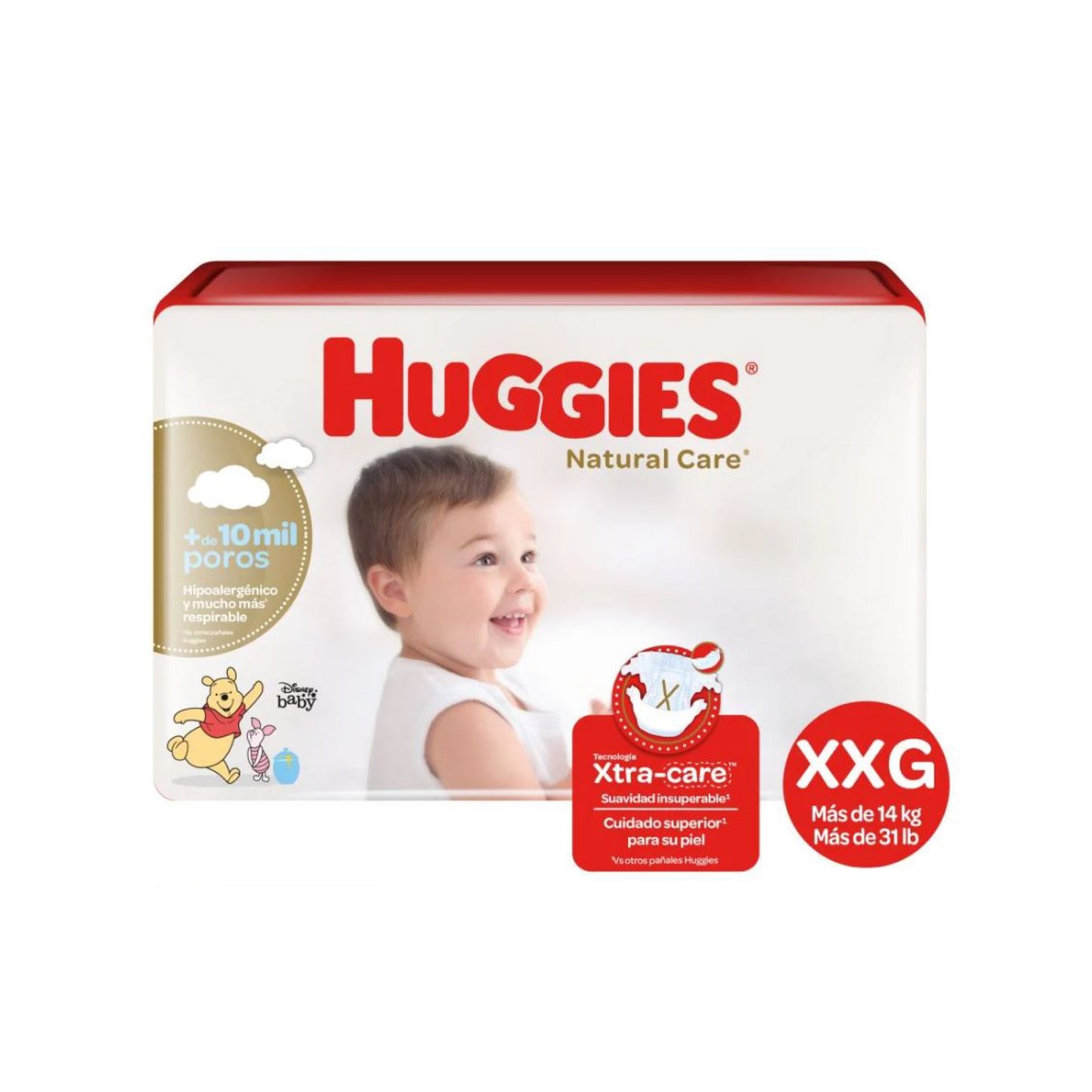 Huggies Natural Care Pañal talla XXG / 14 Unidades