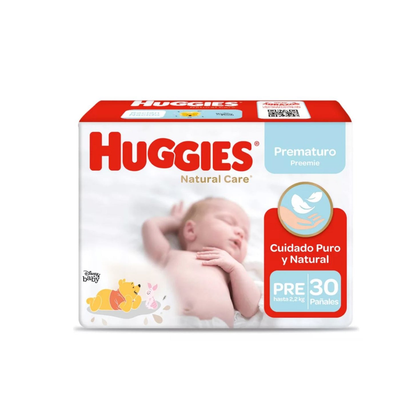 Huggies Natural Care Pañal talla Prematuro / 30 Unidades