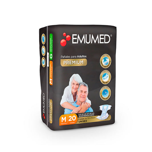 Emumed Pañal Premium talla M /20 pañales