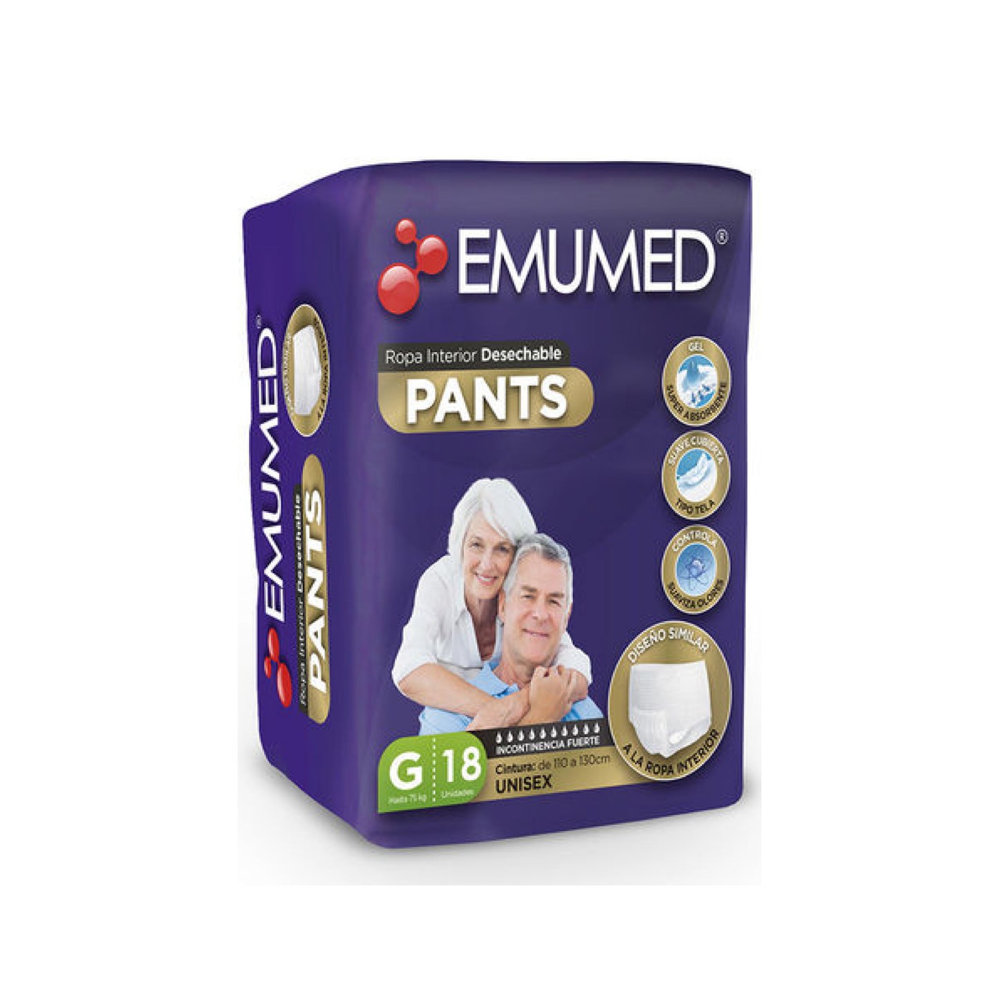 Emumed Pañal Pants talla G /18 pañales