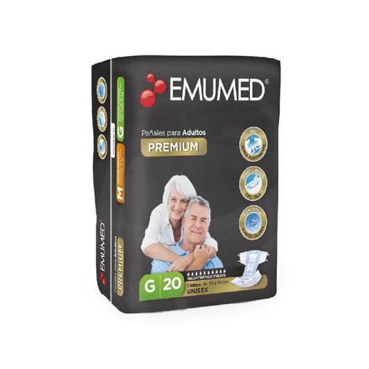 Emumed Pañal Premium talla G /20 pañales