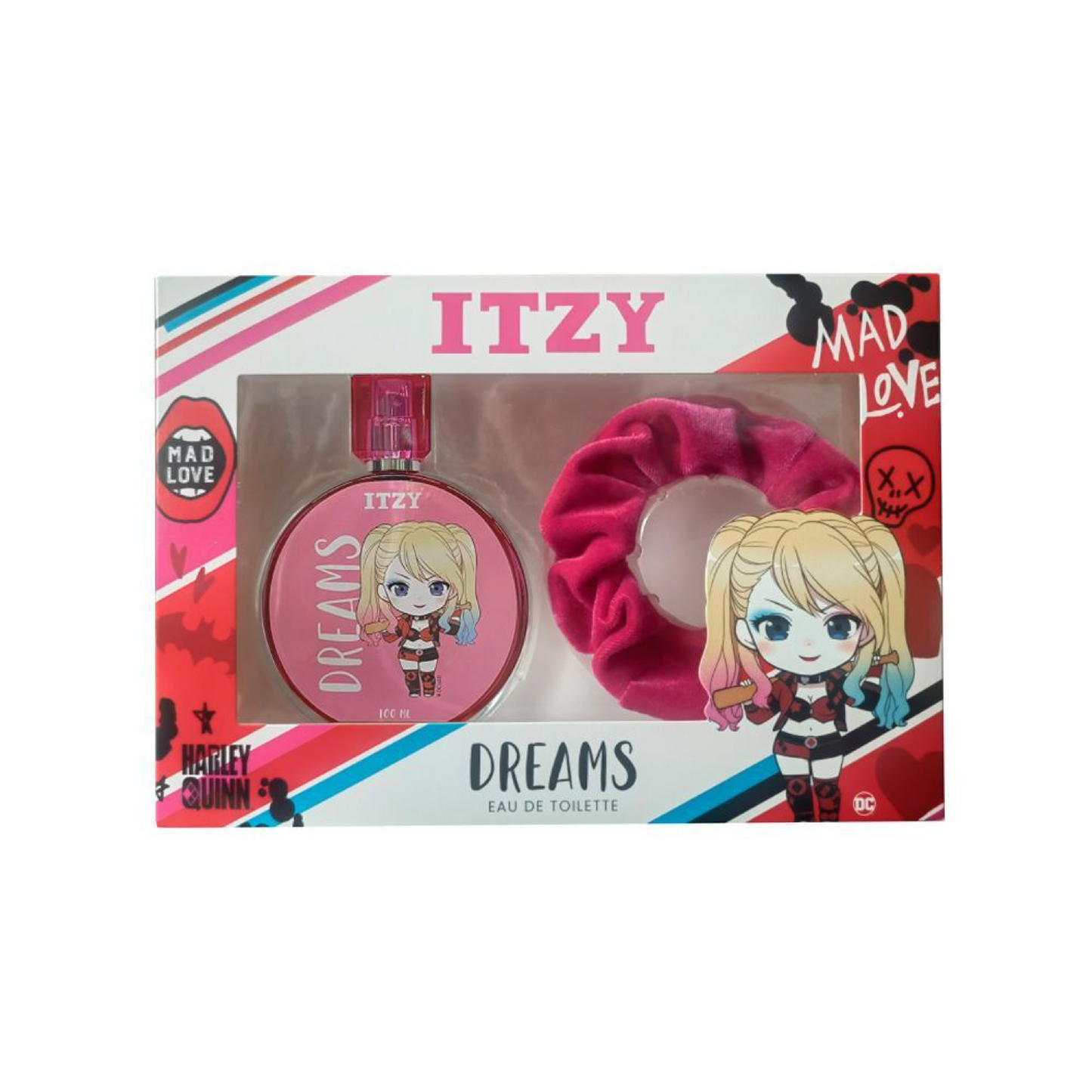 Set Perfume Dreams Harley Quinn EDT 100 ml + Scrunchie