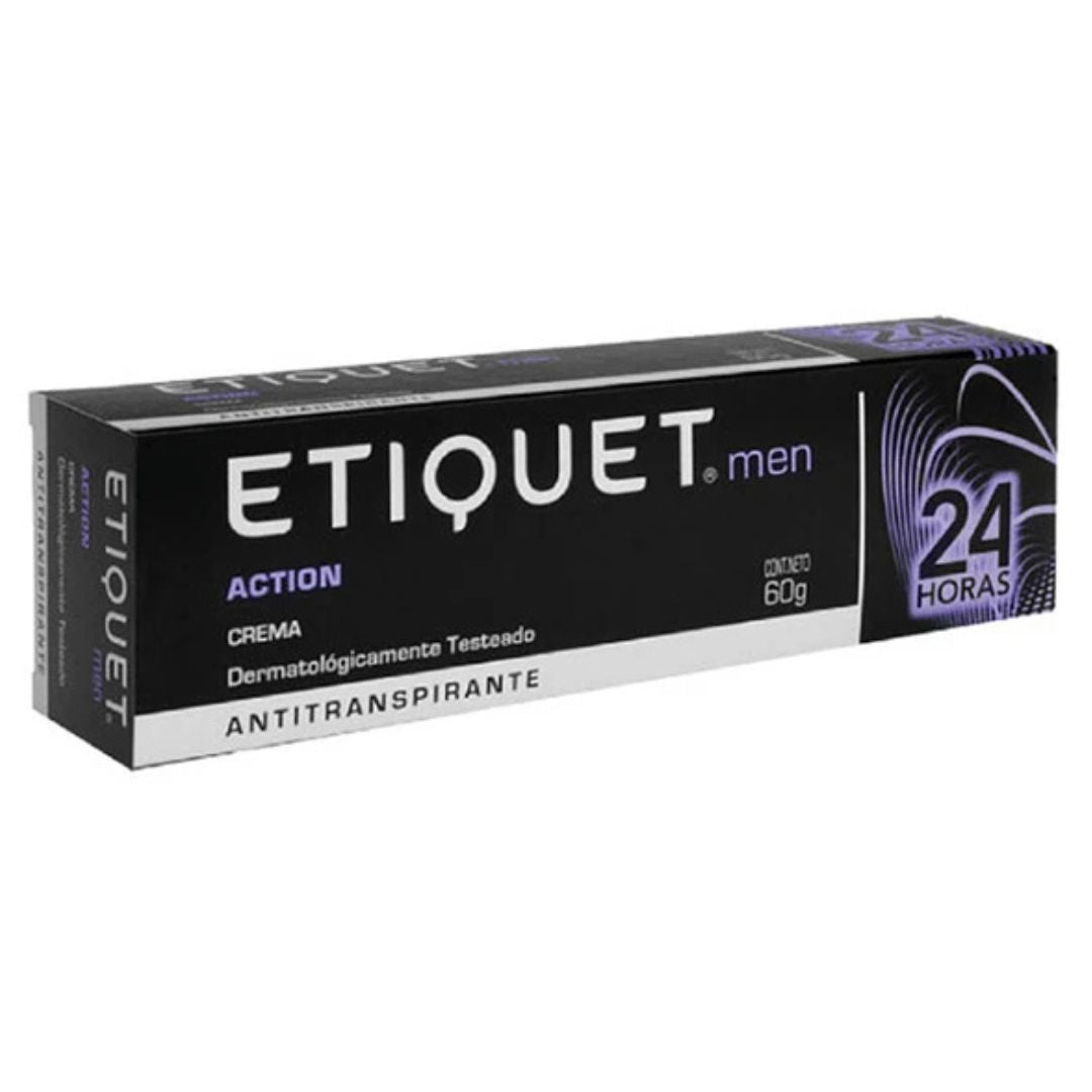 Etiquet Desodorante Crema Varón Action 60 grs