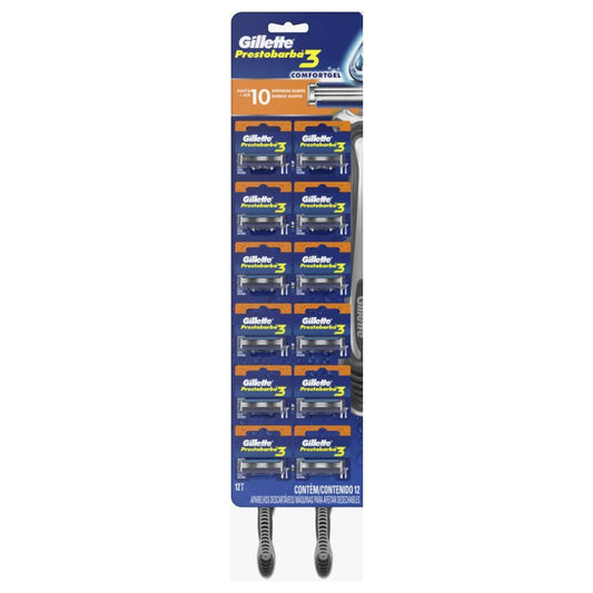 Gillette Prestobarba 3 Tira x 12 unidades