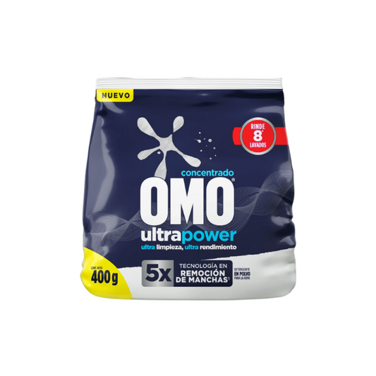 Omo Detergente Polvo Matic Ultra Power 400 grs