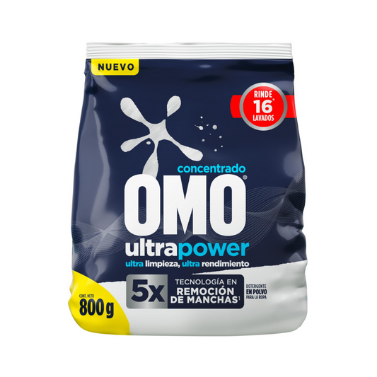 Omo Detergente Polvo Ultra Power 800 grs
