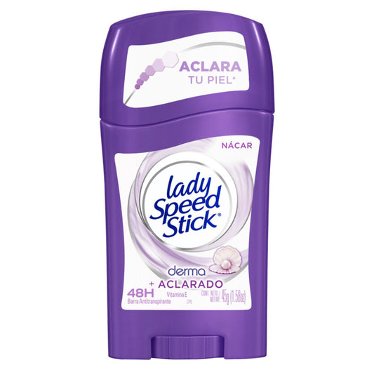 Lady Speed Stick Barra Dama Derma + Aclarado 45 grs