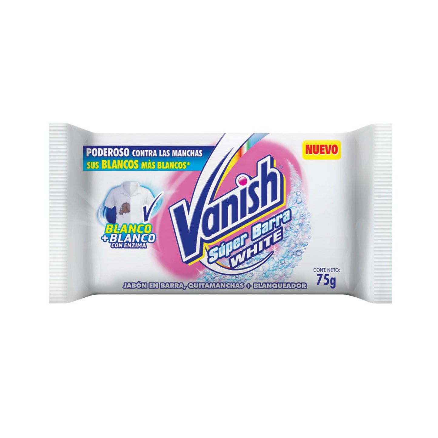 Vanish Jabón Barra Quitamanchas Ropa Blanca 75 grs