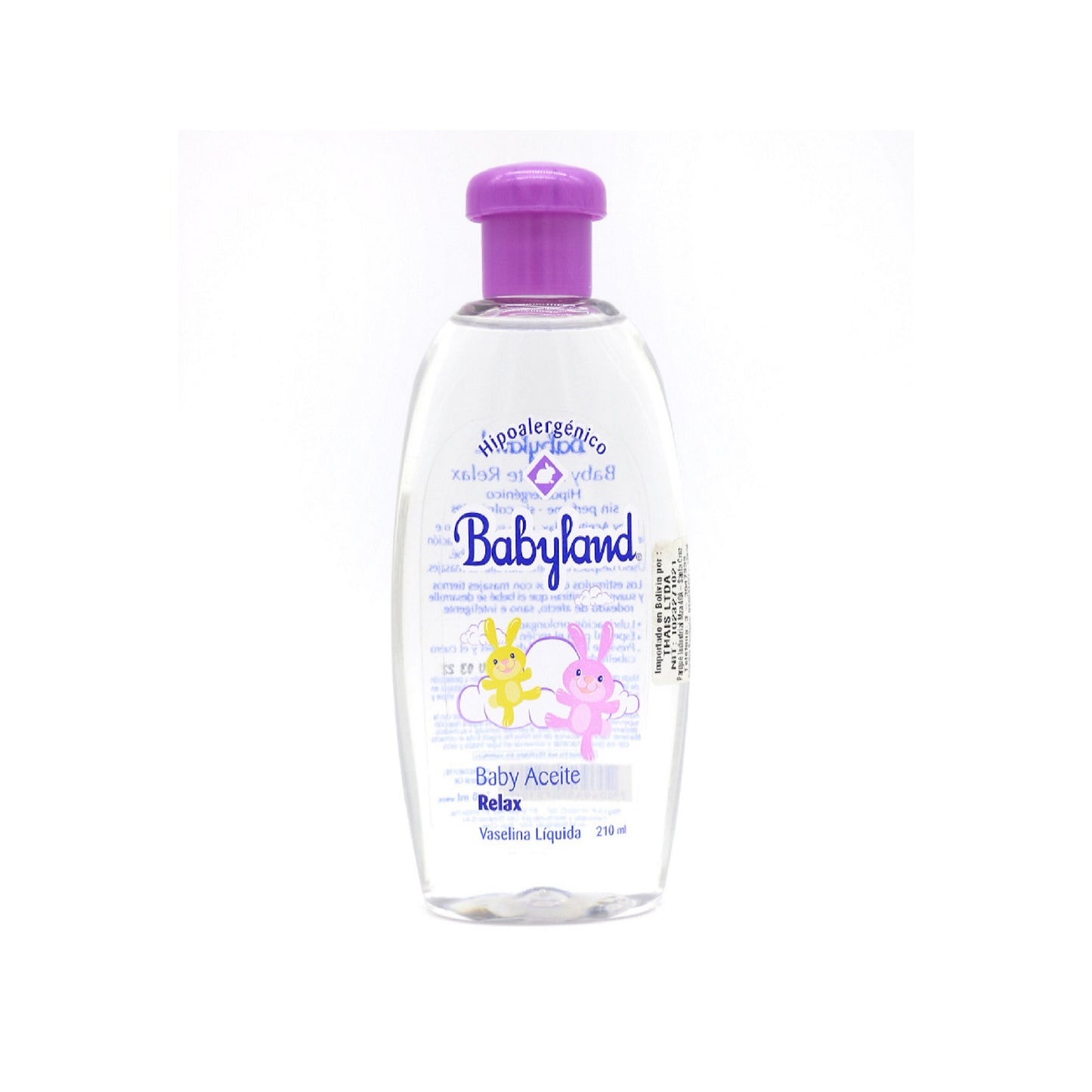 Babyland aceite relax Vaselina / 210 ml.