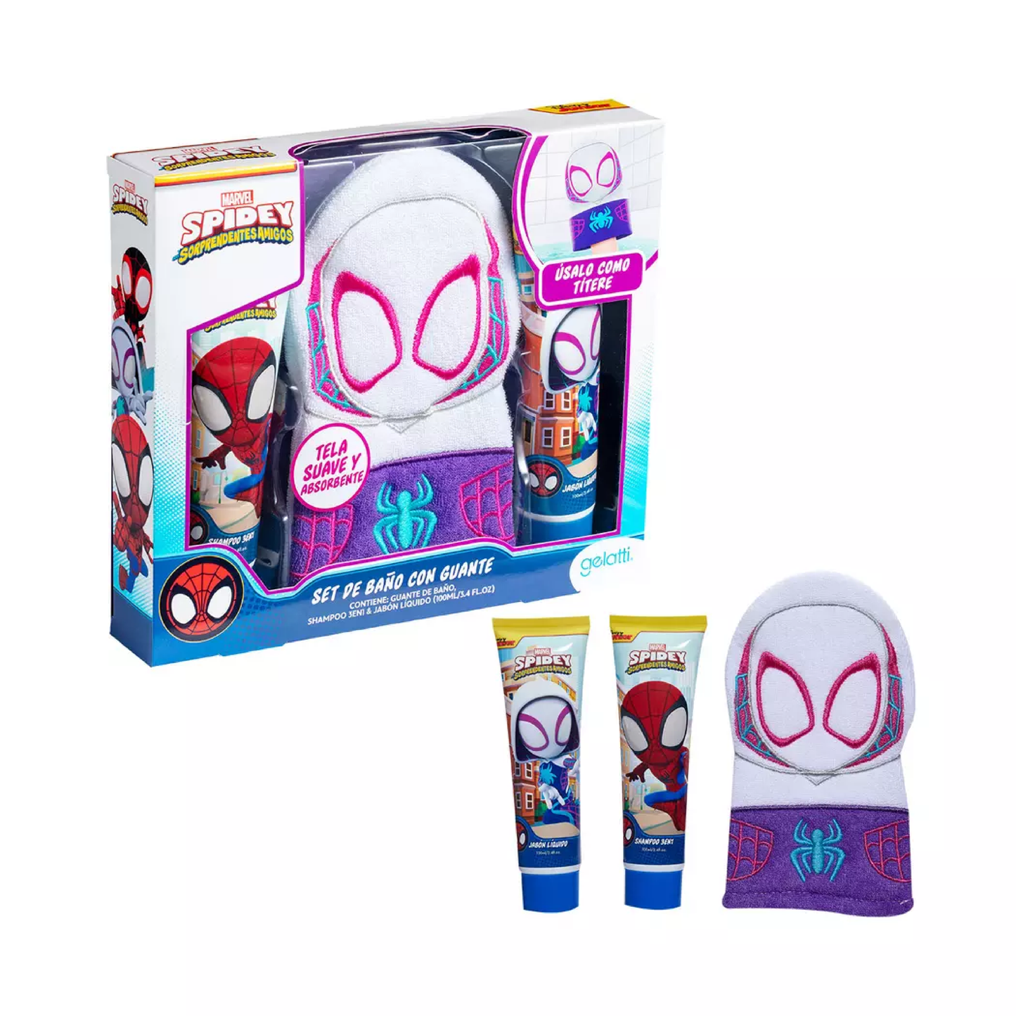 Estuche Guante de Baño Ghost Spiderman