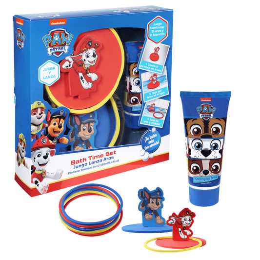 Paw Patrol Juego de Anillos + Shampoo 3 En 1 100 mL