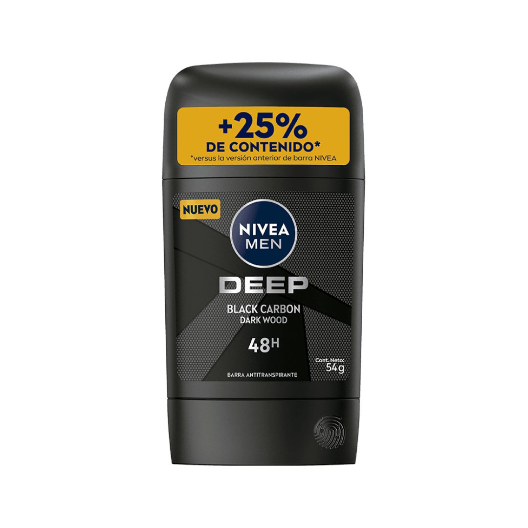 Nivea Barra Varón Deep Black Carbón 54 grs