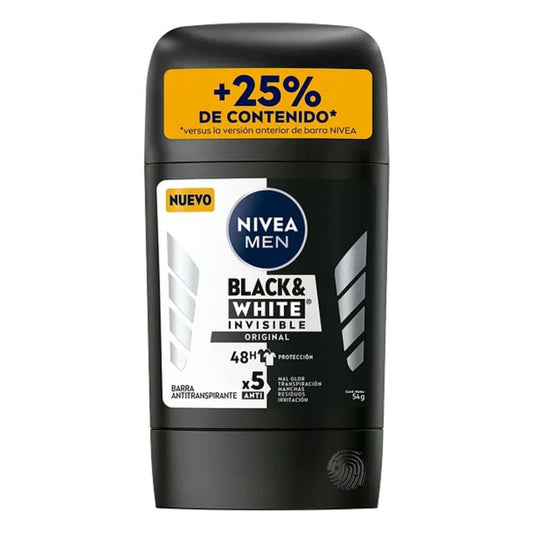 Nivea Barra Varón Black y White Original 54 grs