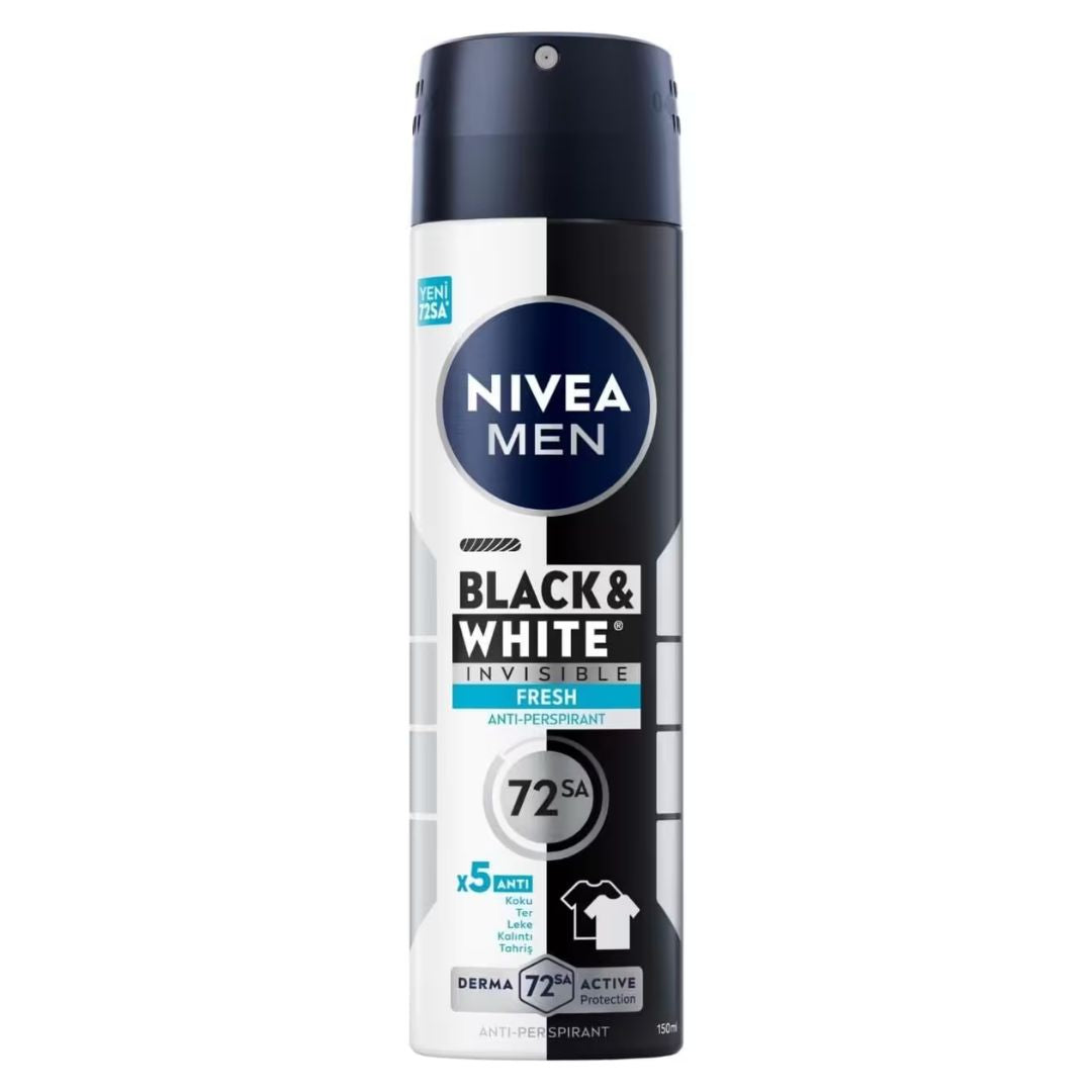 Nivea Spray Varón Black & White Fresh 150 ml