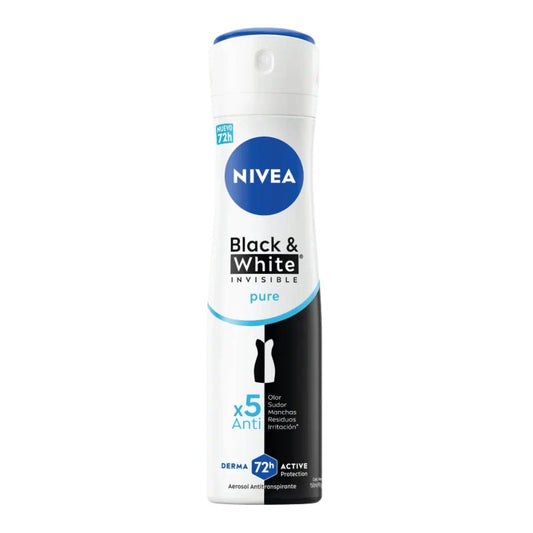 Nivea Spray Dama Black & White Pure 150 ml