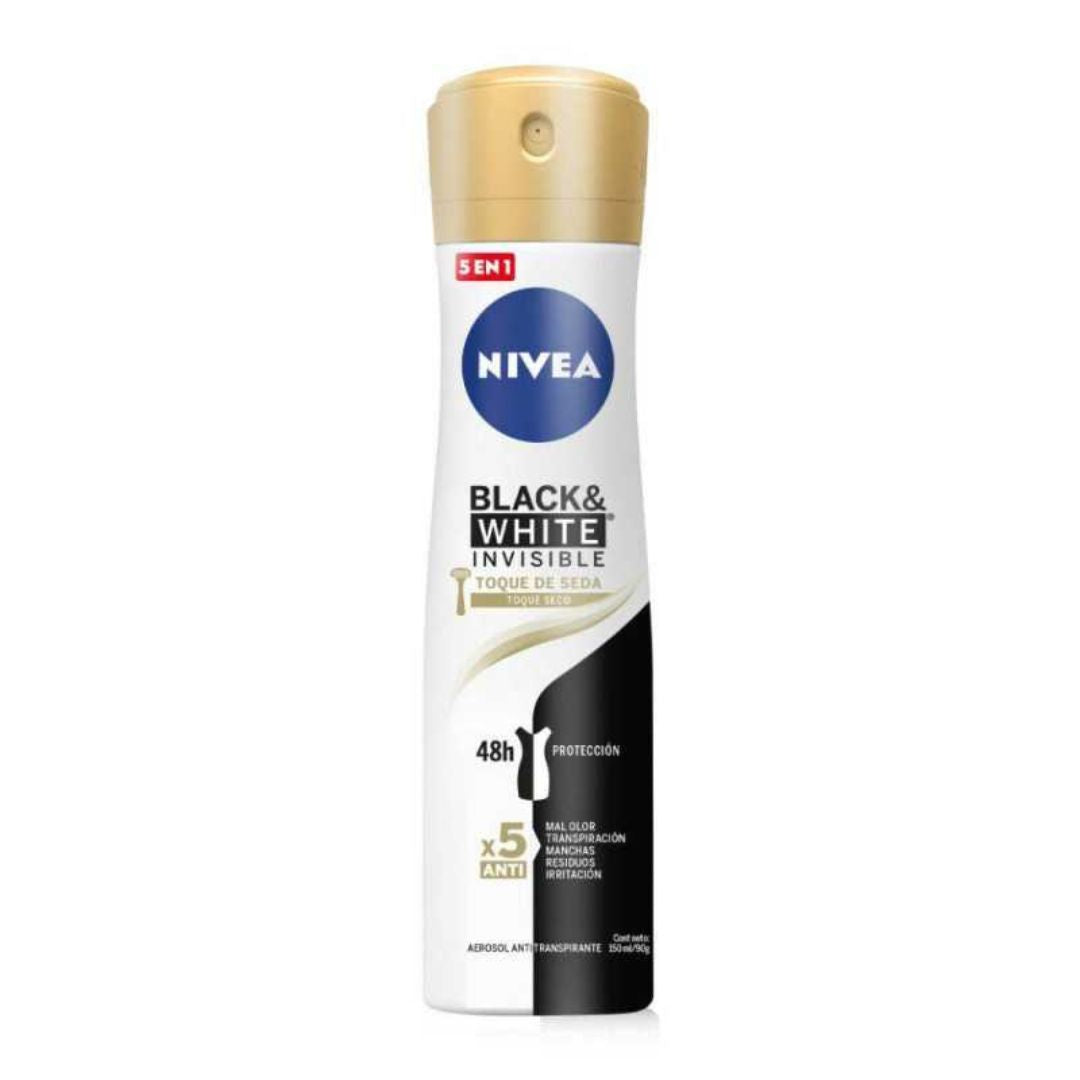 Nivea Spray Dama Black & White Toque de Seda 150 ml