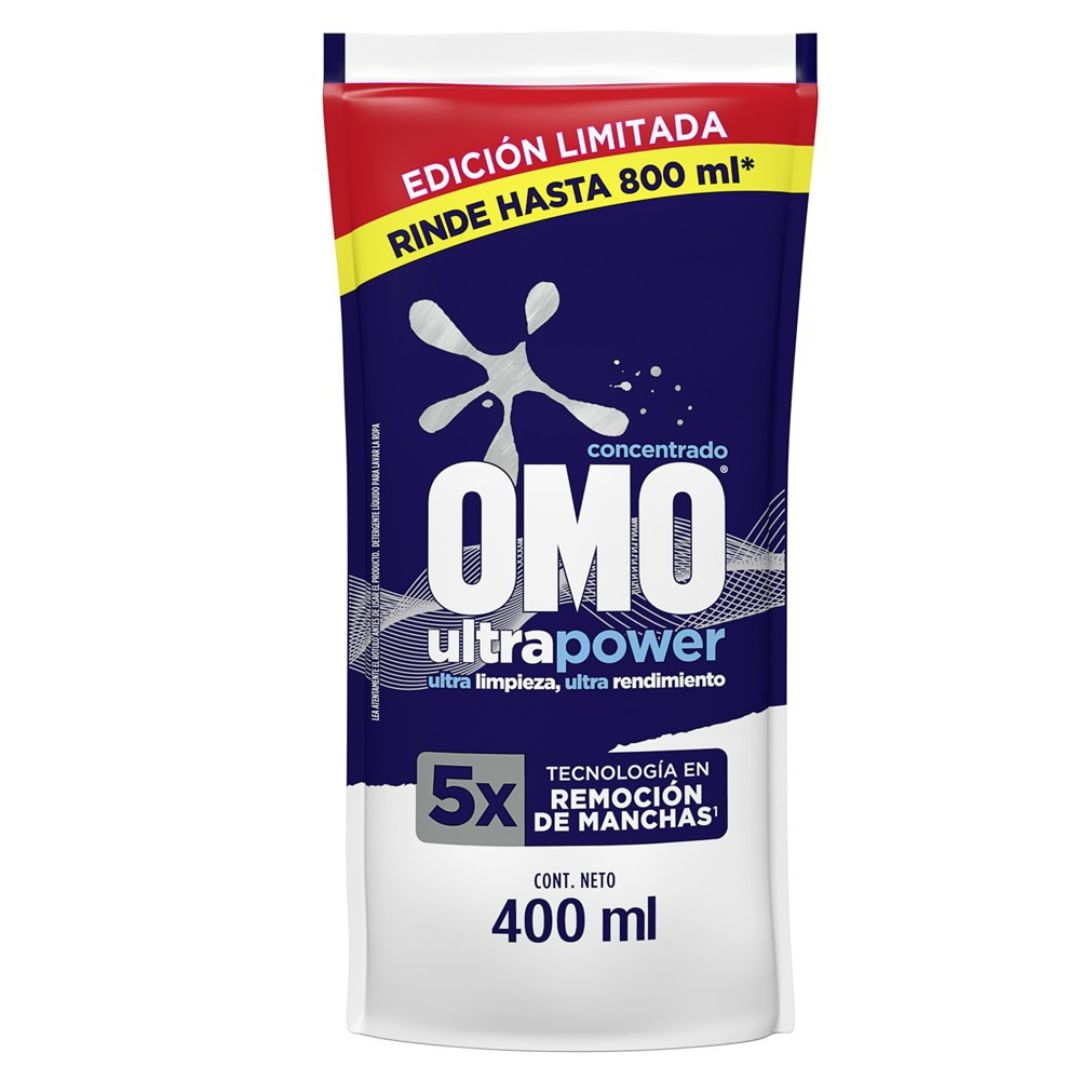 Omo Detergente Líquido Ultrapower 400 ml