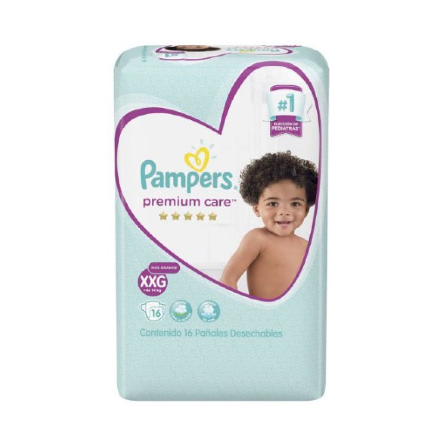 Pampers Premium Care Pañal XXG / 16 Unidades