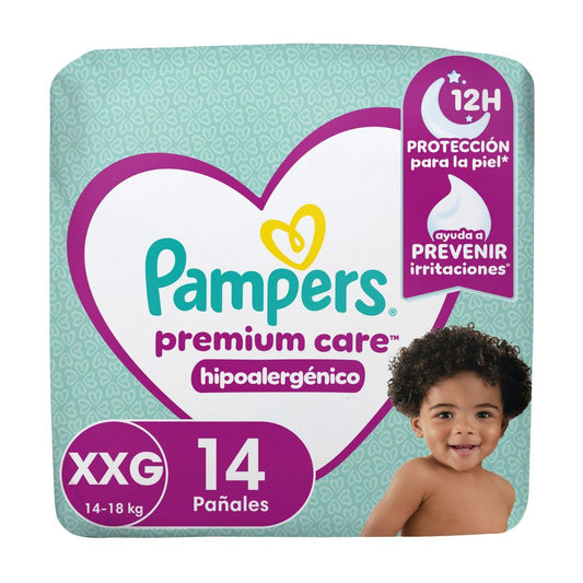 Pampers Premium Care Talla XXG / 14 Unidades