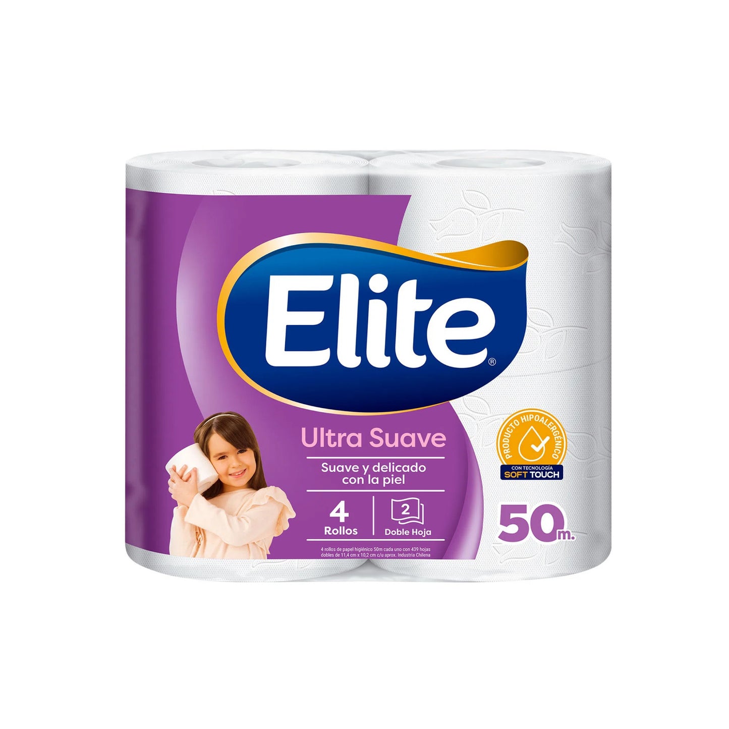 Elite Papel Higiénico 50 Metros x 32 Rollos.