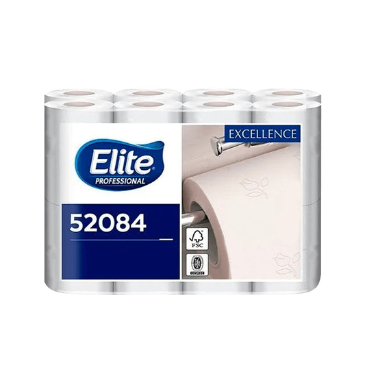 Elite Papel Higiénico Habitacional 20 Metros x 16 Rollos por paquete x3 paquetes = 48 rollos)