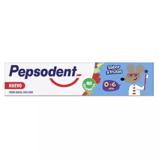 Pepsodent Crema Dental Niños 0 a 6 Años Frutal 90 grs