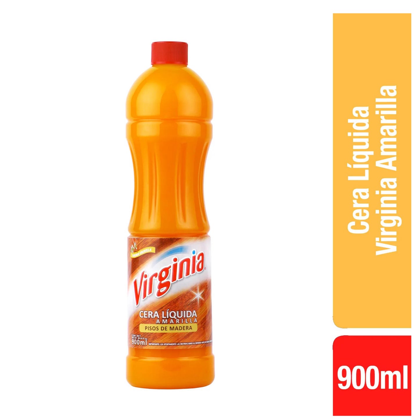 Virginia Cera Líquida Amarilla Pisos de Madera 900 ml