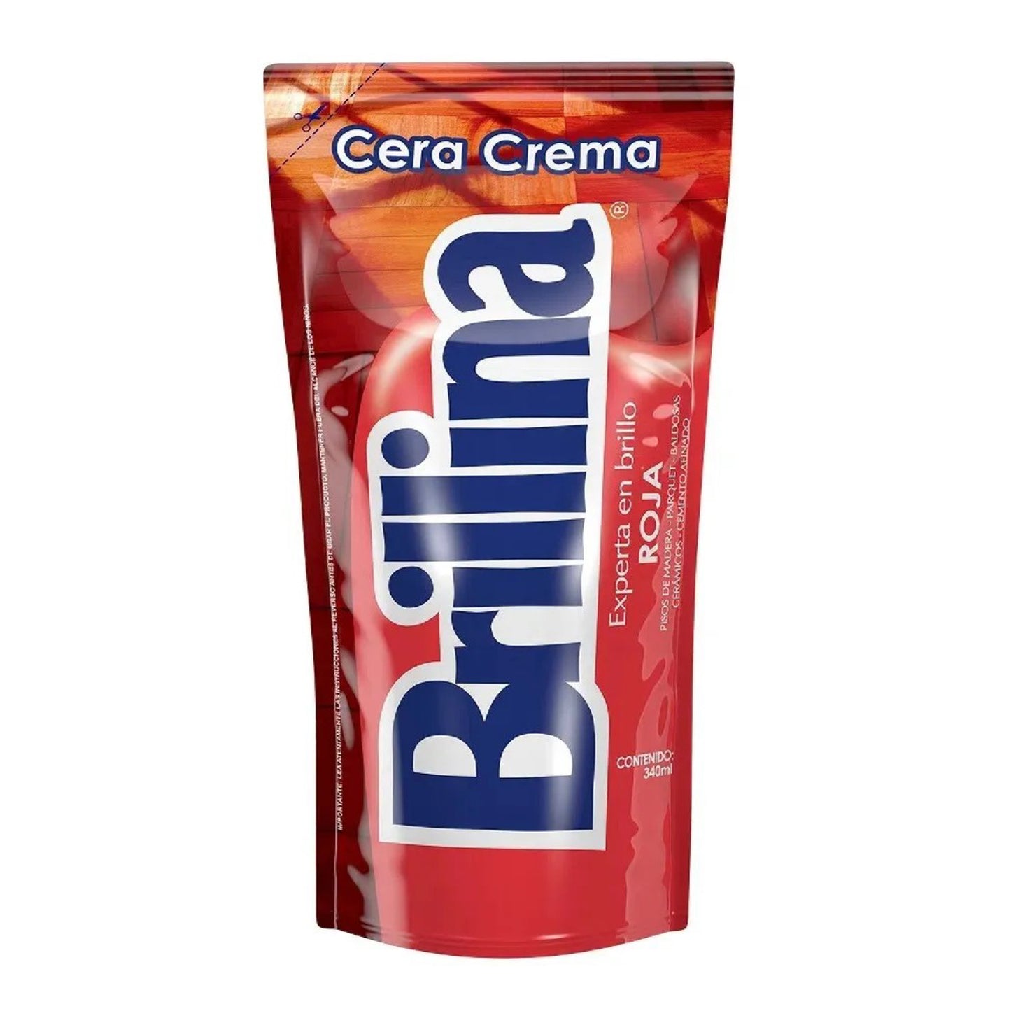 Brillina Cera Crema Roja 340 ml