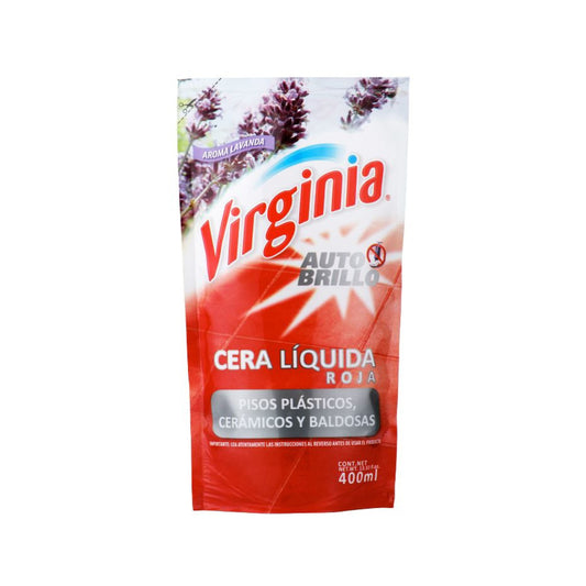 Virginia Cera Líquida Recarga Roja Autobrillo 400 ml