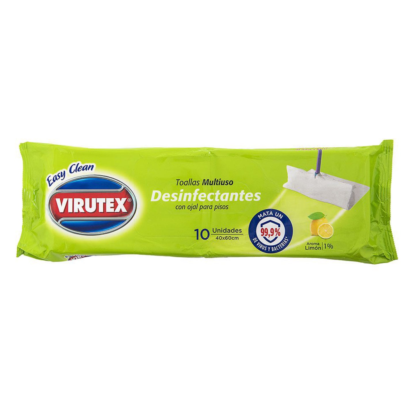 Virutex Trapero Húmedo Multiuso Limón 10 Unidades