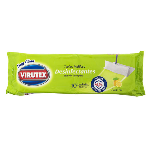 Virutex Trapero Húmedo Multiuso Limón 10 Unidades