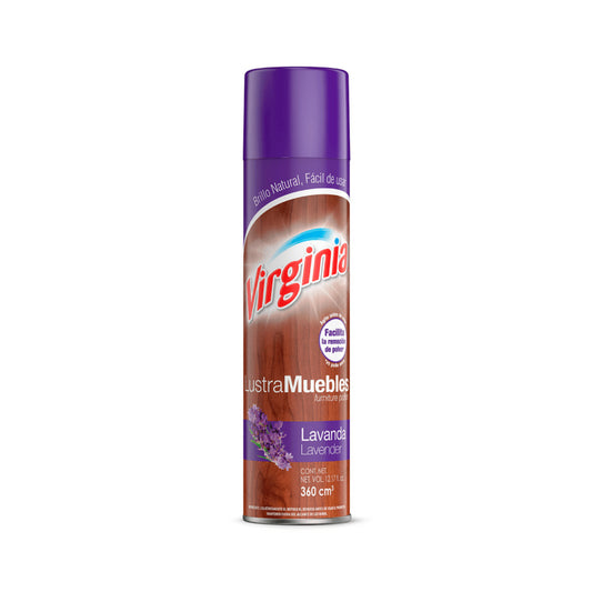 Virginia Lustra Muebles Spray Lavanda 360 cc