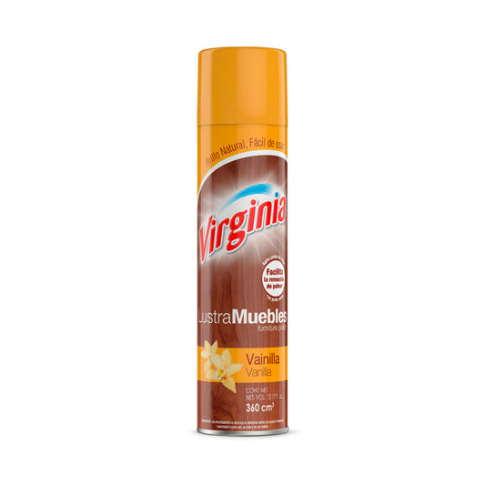 Virginia Lustra Muebles Spray Vainilla 360 cc