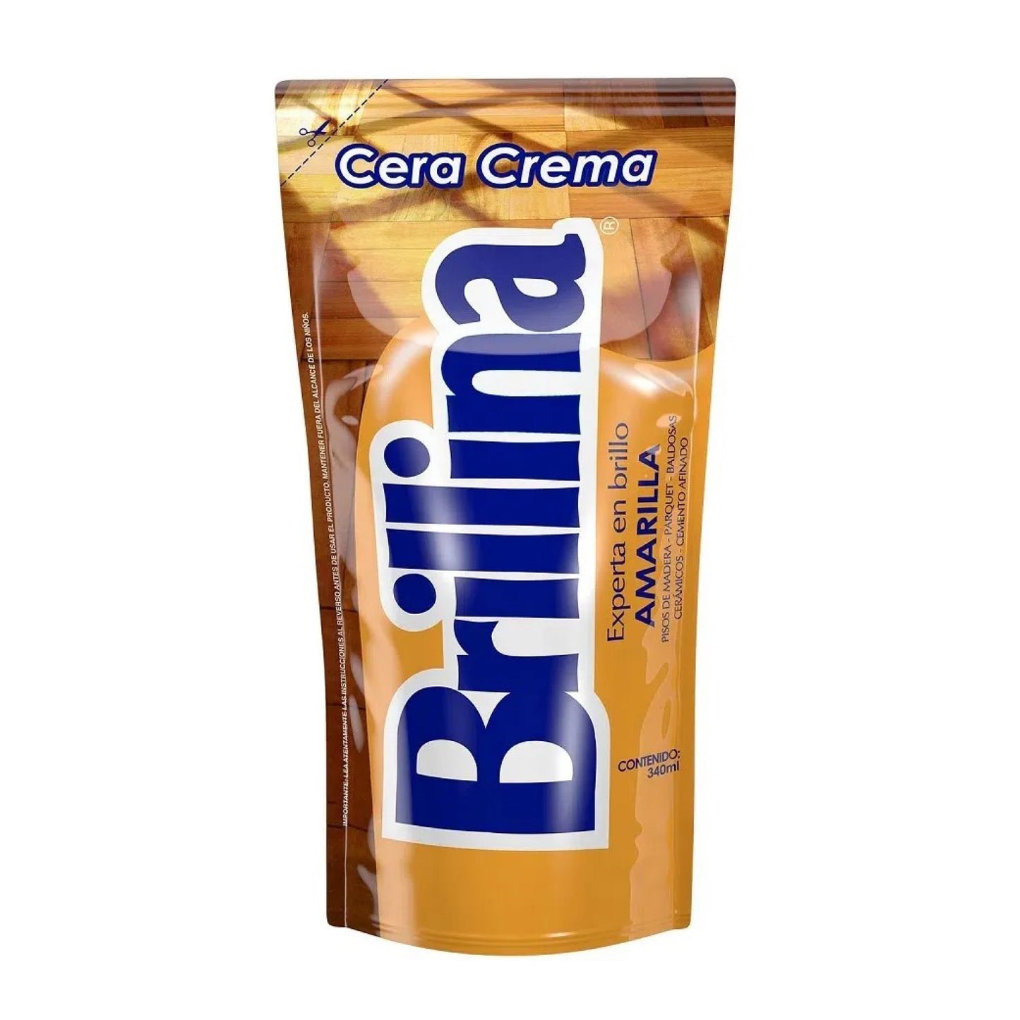 Brillina Cera Crema Amarilla 340 ml