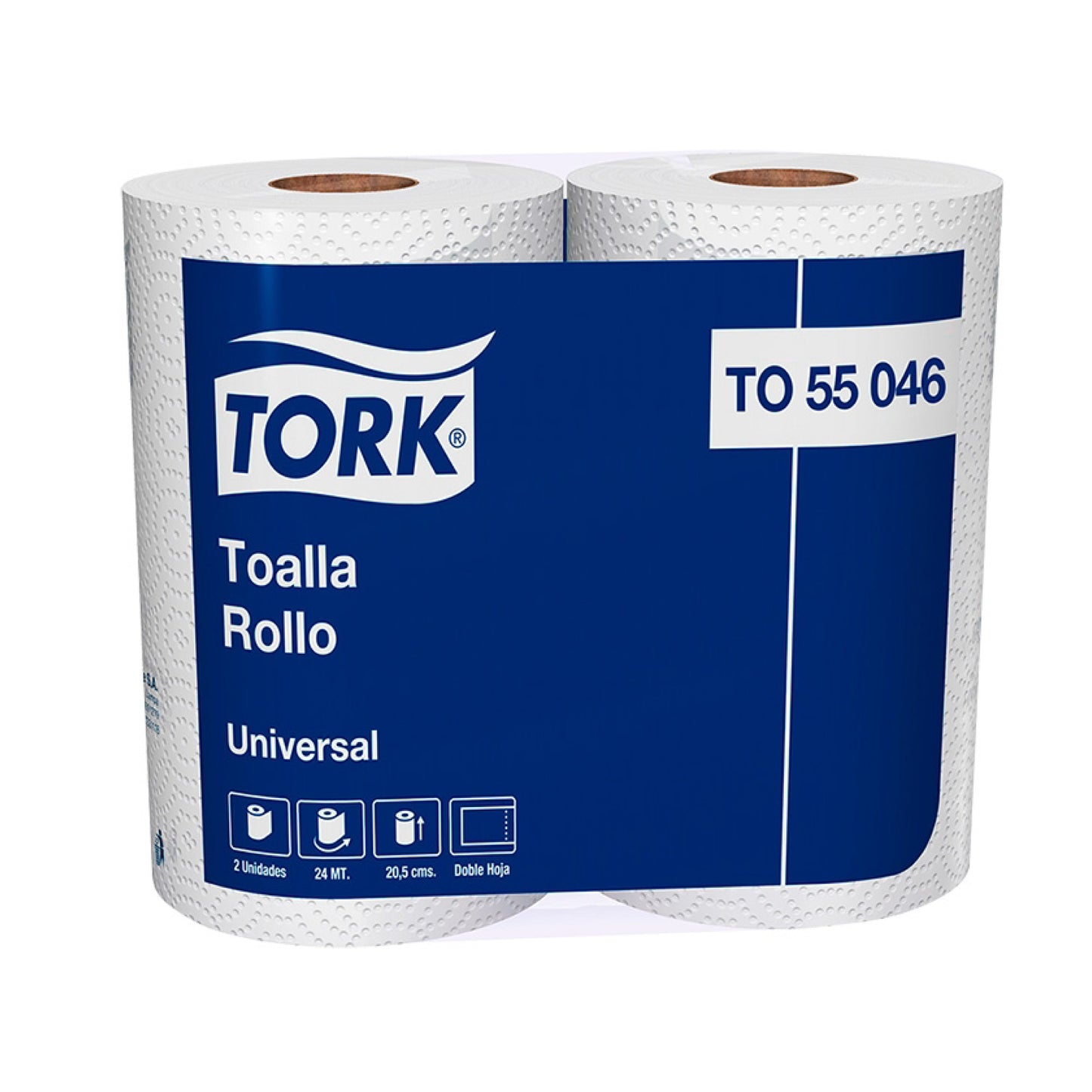 Tork Toalla 24 Metros x 2 Rollos (8 paquetes - 16 rollos)