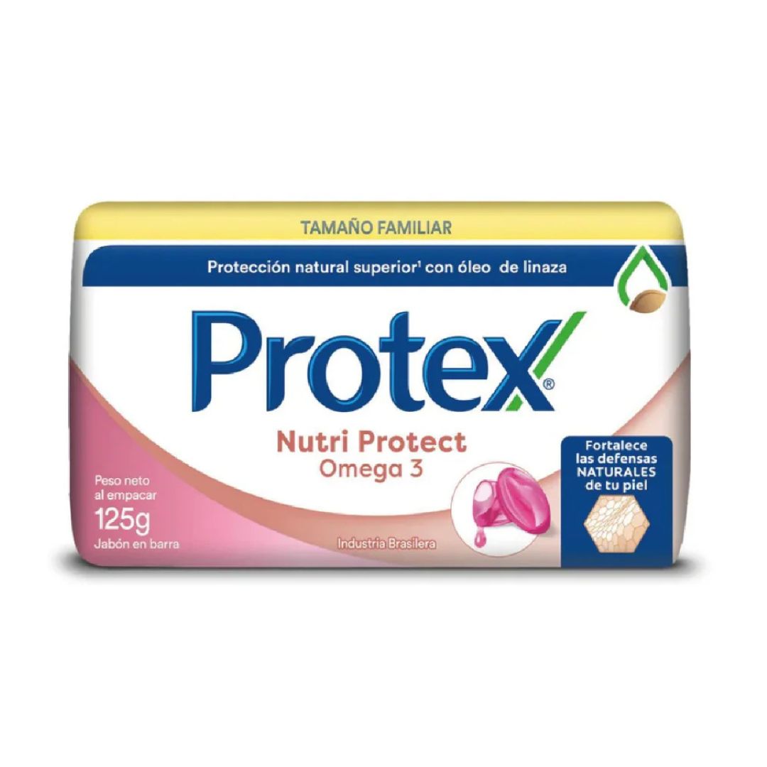 Protex Jabón Barra Omega 3 125 grs