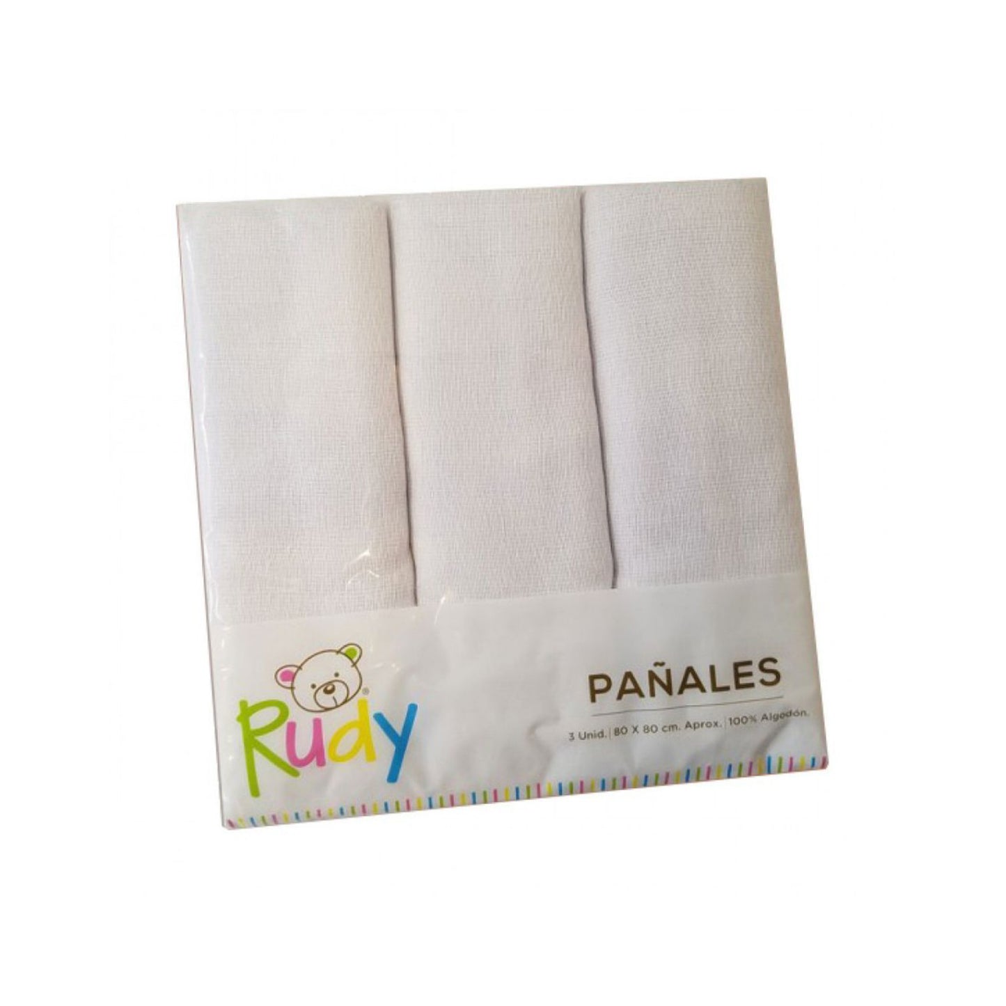 Rudy Pañales Blancos / 3 Unidades