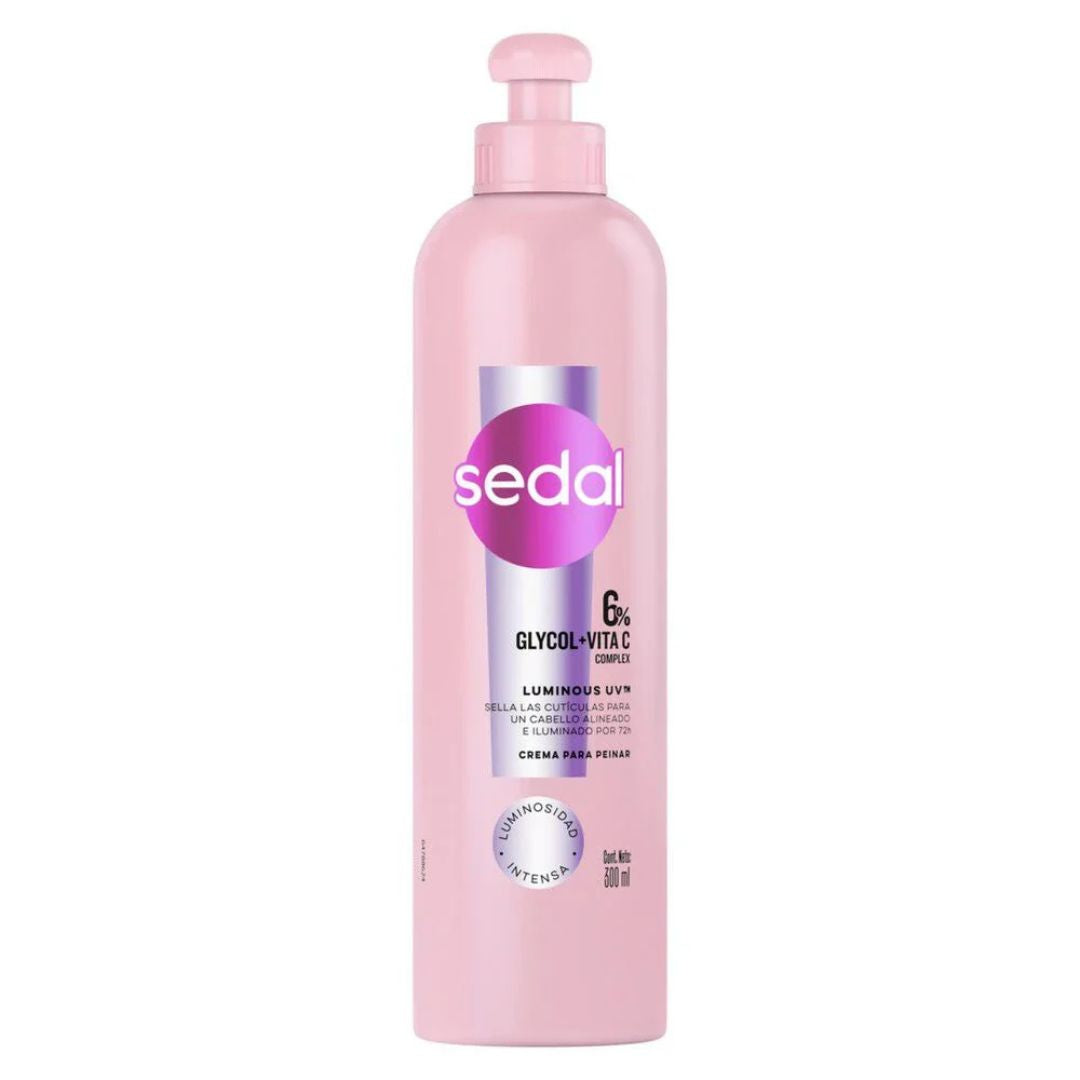 Sedal Crema de Peinar Glycolic + Vita C 300 ml